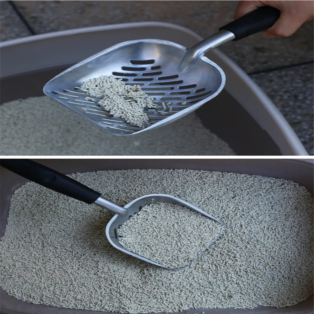 

Cat Litter Scoop Aluminum Alloy Metal Pooper Waste Poop Cleaner Pet Sand Shovel For Household Pet Cleaning Gadgets