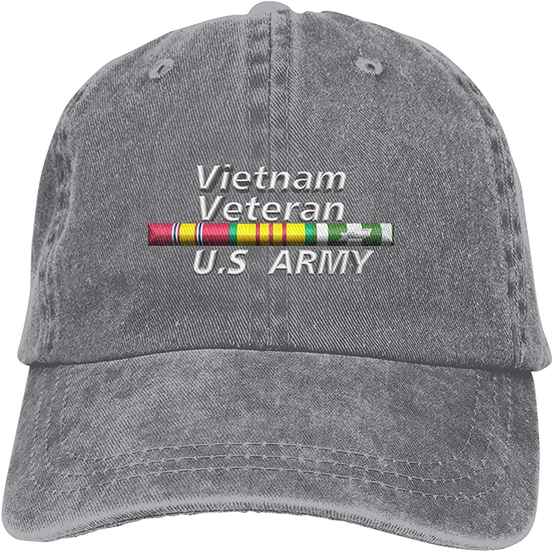 

Fashion Soft Us Army Vietnam Veteran Hat Gift Dad Hat Trucker Hat Cowboy Hat
