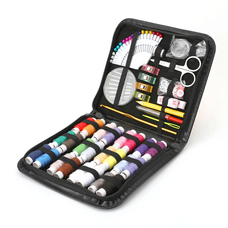 

Sewing Accessories with Zipper Case for Home Travel Emergency Adults and Beginners with Scissors Needles and Thread Kit