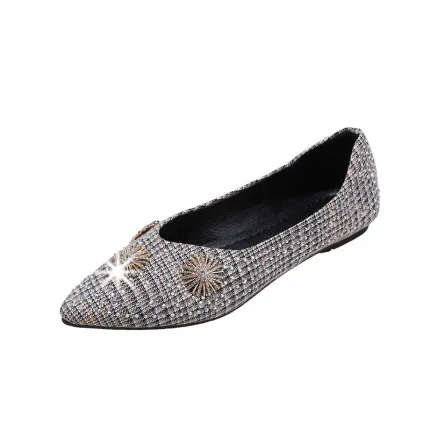 

Pointed single shoes women 2020 early spring new Korean version of the flat sexy wild four seasons single shoes