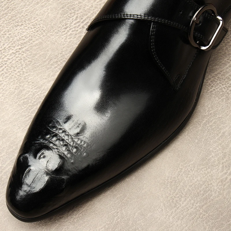 Сезон лето-осень Мужские мокасины Обувь из натуральной кожи Черные и