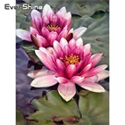 Алмазная 5D картина Evershine, полноразмерная вышивка с цветами лотоса, полноразмерная Мозаика из страз с дисплеем, вышивка крестиком, Свадебный декор