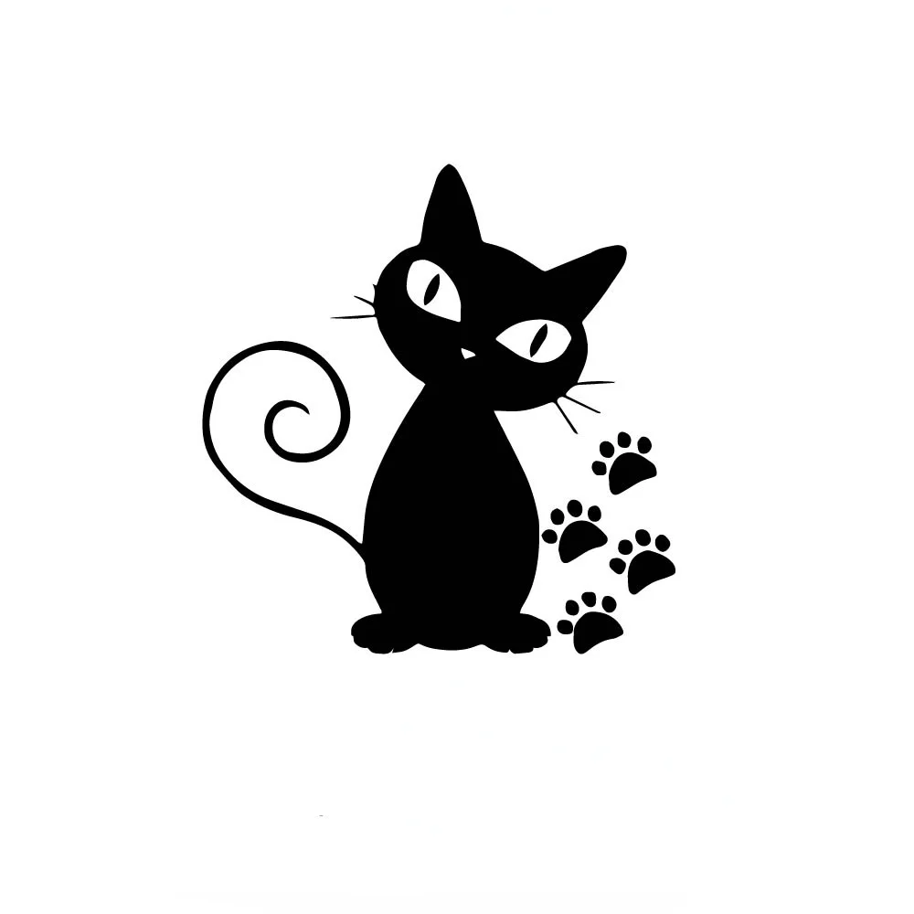 

Decoration Character Cat Car Stickers Wrap Vinyl For car Door Decal Graphic Universal Sticker Accessories KK12*12cm