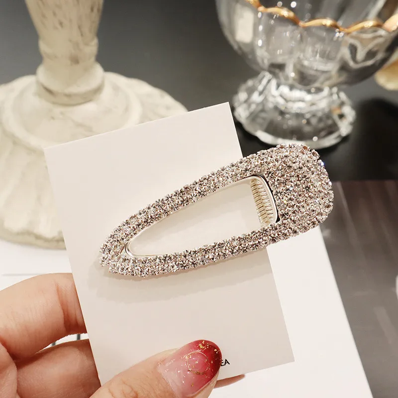 1 шт. Дамская заколка для волос с кристаллами модная Корейская жемчужная