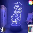 Акриловая 3d-лампа, фигурка Пожирателя аниме, светильник для детской спальни, Декор, разноцветная настольная лампа Rgb, Пожиратель души, светодиодный светильник