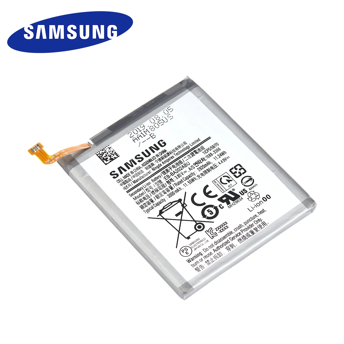 samsung orginal eb ba202abu 3000mah battery for samsung galaxy a20e a10e a102w a102u a202f sm a202fds sm a202f mobile phone free global shipping