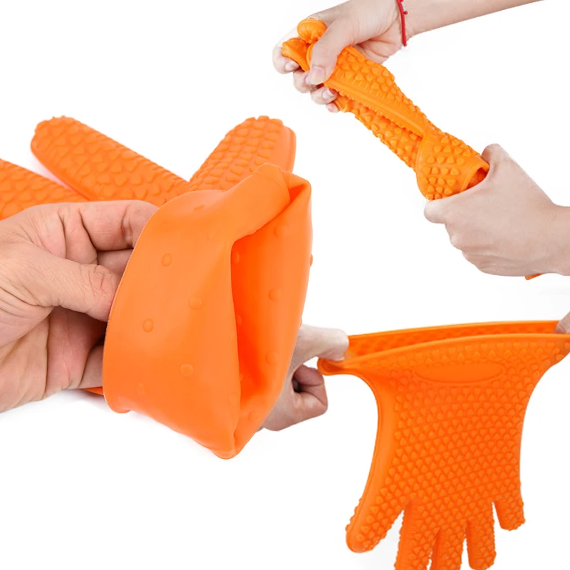 

1 Piece Silicone Glove Heat Resistant Glove for BBQ Grill Gloves for Cooking Baking Tools Barbecue Grilling Gloves