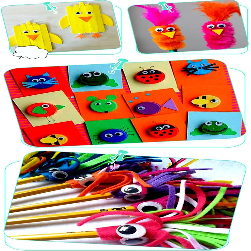 200 шт. р-р 6-15 мм с клеем для активного отдыха наклейки глаз детей ручной работы DIY