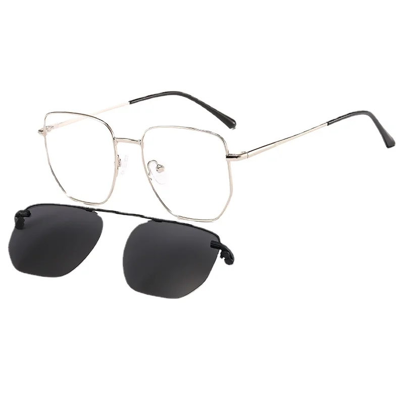 

Lenspace Alloy Vintage Square Glasses Frame Men Eyeglasses Women Clip on Brand Designer Optical Fashion Sunglasses DP33074