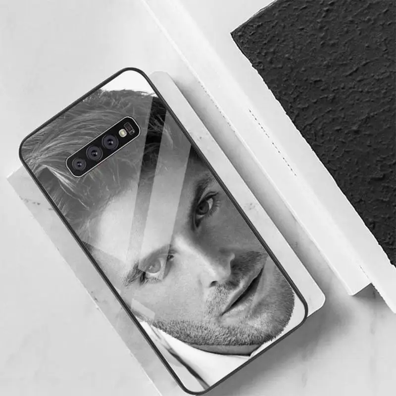 

Personality man Phone Case Back Cover For Samsung Cases S20 Plus S10 NOTE 8 9 10 10PRO Tempered Glass Soft Silicone Edge