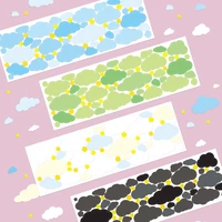 creative colorful clouds cute stickers sealing paster girl notebook mobile phone stationery decorative sticker diy collage