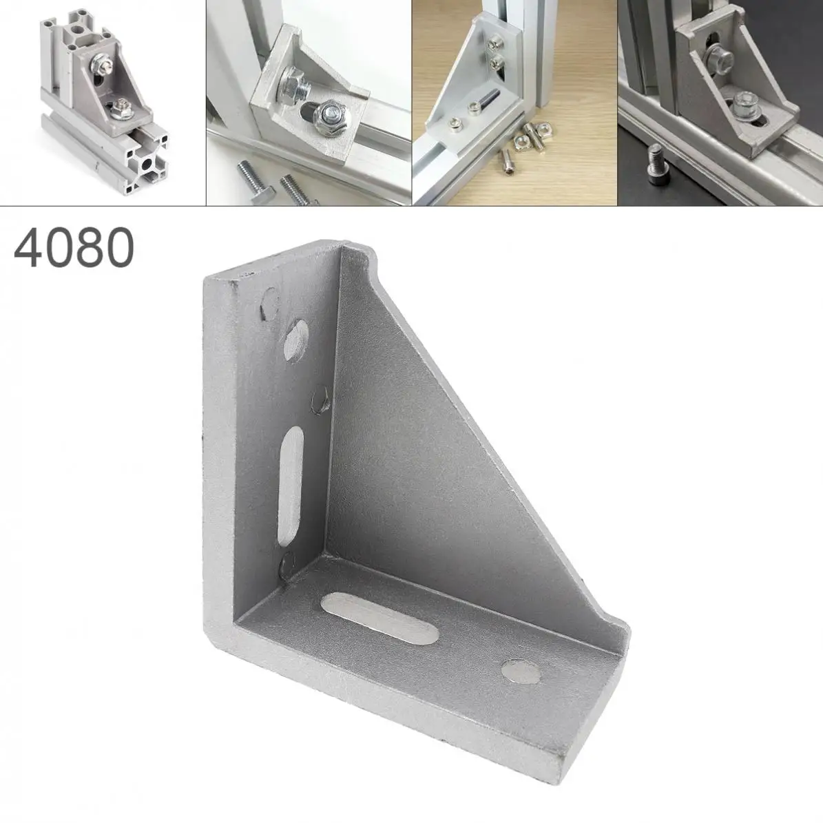 4080 алюминиевый угол 40x80 L образный прямоугольный опорный разъем экструзионный