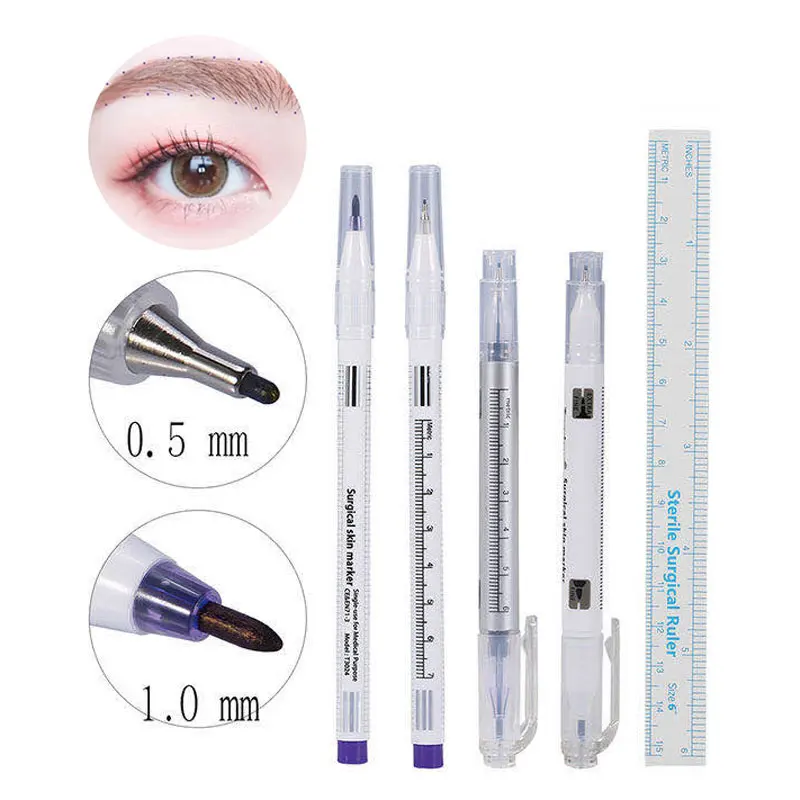 1 Набор маркерная ручка для кожи микроблейдинг бровей губ водостойкие аксессуары