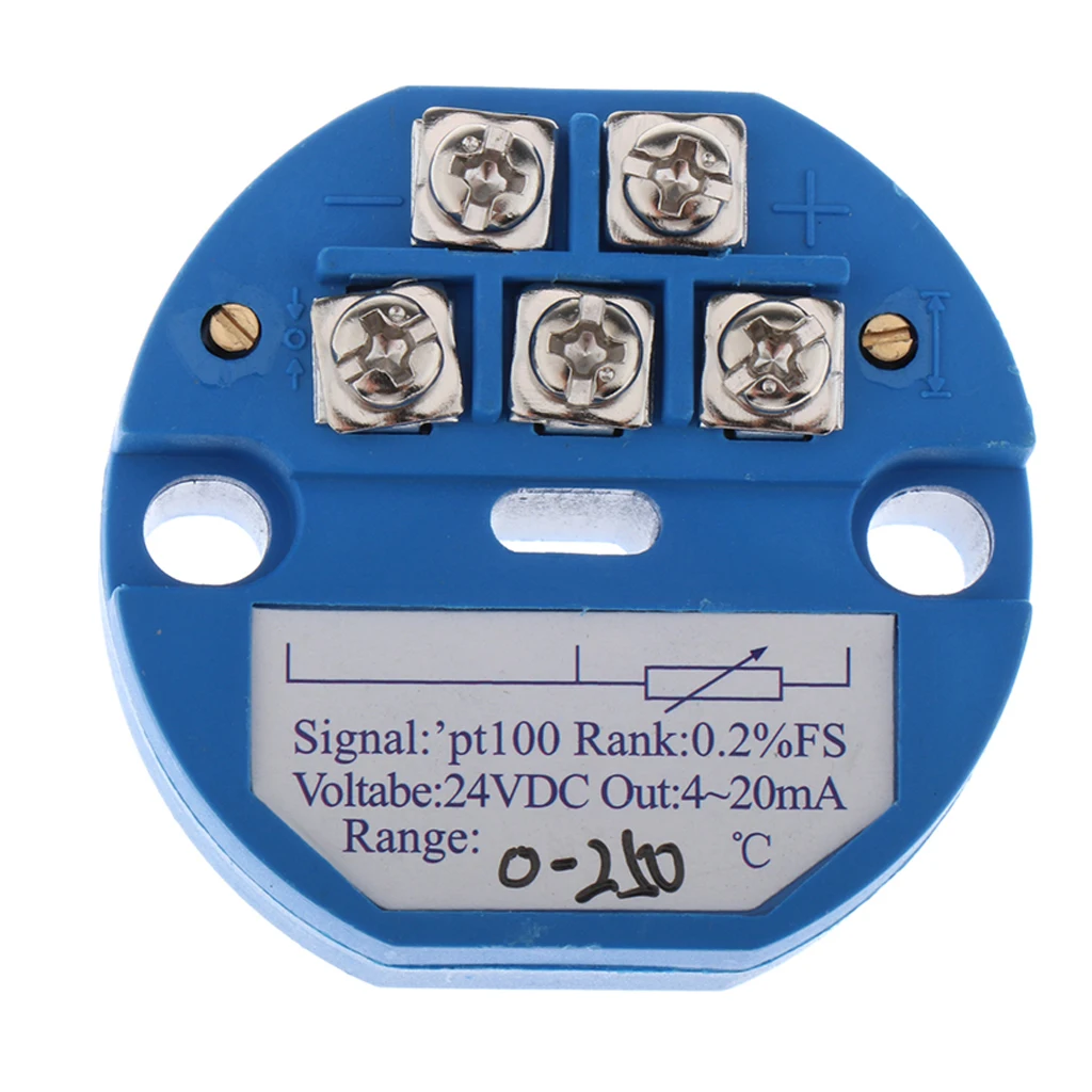 Модули передатчика датчика температуры 24V DC 4-20MA PT100 SBW 0-250 ° C | Автомобили и
