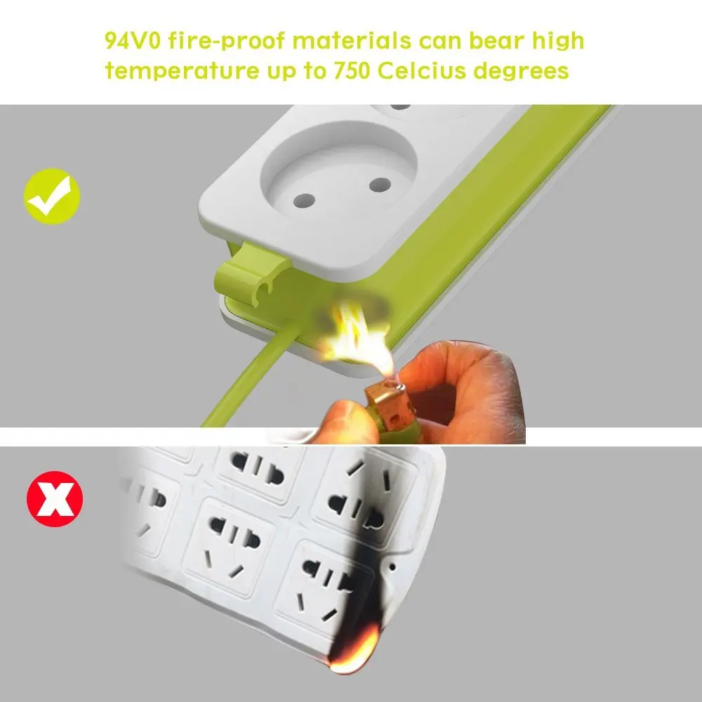 Дорожный Сетевой удлинитель розетки переменного тока 4 USB с удлинителем 1 5 м