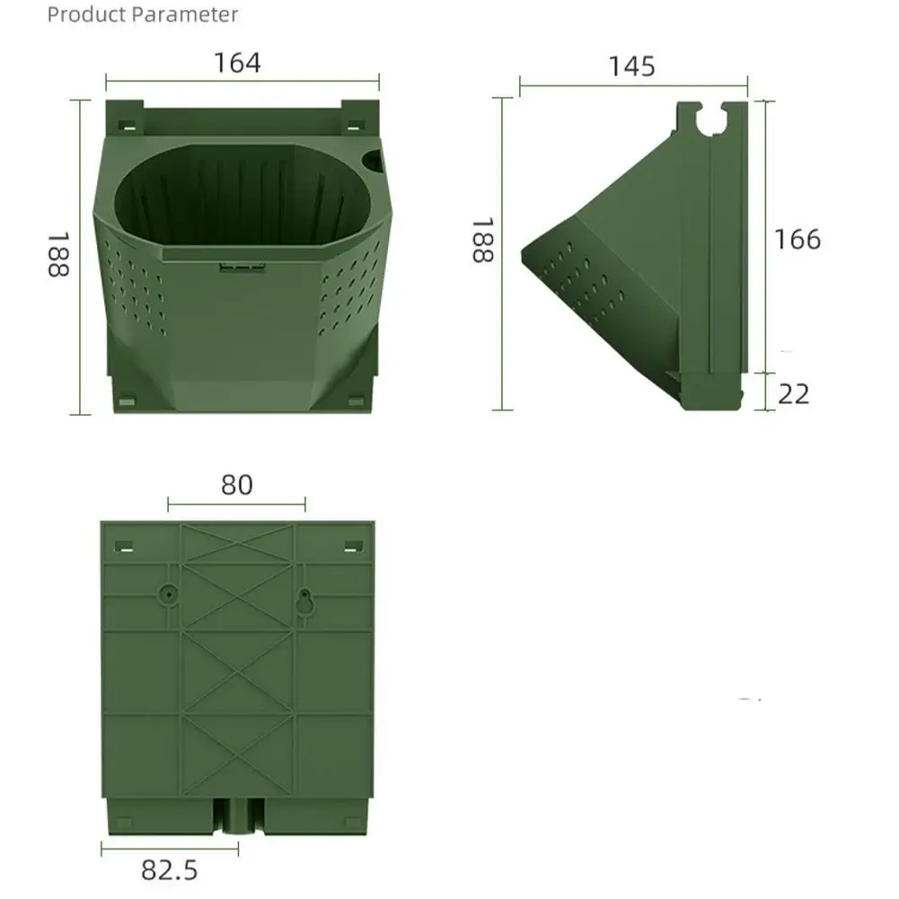 

Self Watering Flower Pot Stackable Wall Planter Garden Home tool Plants Hanging Pots Plastic Pot Bonsai Succulents Wall Ver