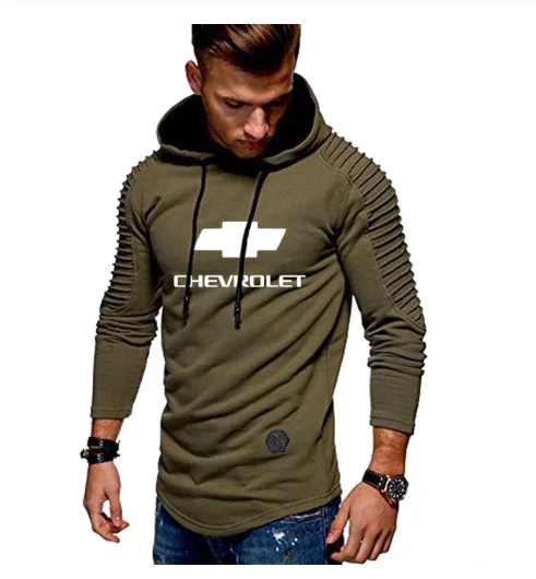 

2020NEW Hoodies Men FOR Chevrolet Car Logo Print Casual Solid color Long Sleeve Autumn Spring Casual Hoodies Hooded Man Clothing