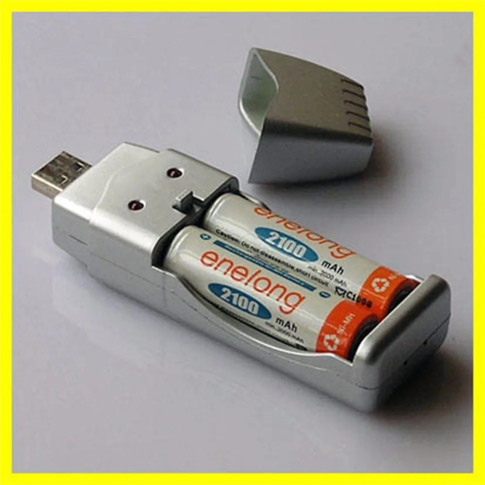 1 шт. USB зарядное устройство для Ni MH AA AAA 2A 3A удобный портативный заряжаемый