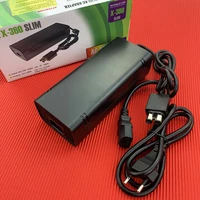 black 12v ac adapter power supply cord charge charging charger power supply cord cable for microsoft for xbox 360 slim