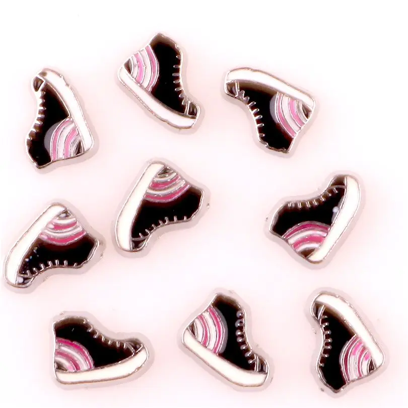 20 шт./лот эмалированная парусиновая обувь плавающие амулеты в поисках спортивной