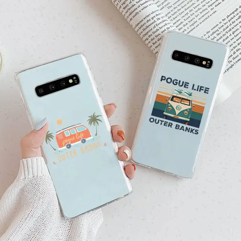 

Outer Banks - Livin' The Pogue Life Phone Case Transparent For Samsung Galaxy A S 7 8 11 21 50 30 81 51 90 5G 20 E Ultra M60S