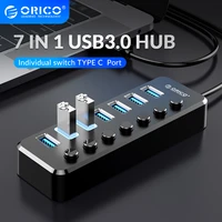 orico usb3 0 hub adapter multiport adapter type c interface computer 47 in 1 adapter extension cable hub splitter