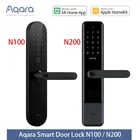 Умный дверной замок Aqara N100 и N200, разблокировка по отпечатку пальца, Bluetooth, NFC, работает с Mijia HomeKit, умная связь с дверным звонком