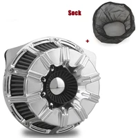 Rain Socker Cover Gauge Air cleaner breather chromed Fit For harley Dyna Low Rider FXDL/I 1999-2017 softail Fatboy 93-15