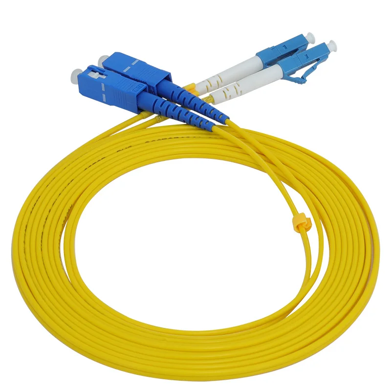 10 шт. SC/UPC-LC/UPC однорежимный двухъядерный волоконно-оптический патч-корд simplex Jumper