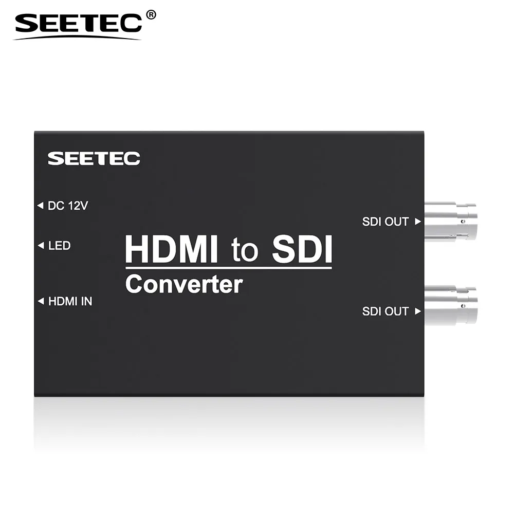 

Трансляционный преобразователь Seetec HTS HDMI-совместимый с SDI, жесткий металлический корпус, черный мини-размер, легко носить с собой