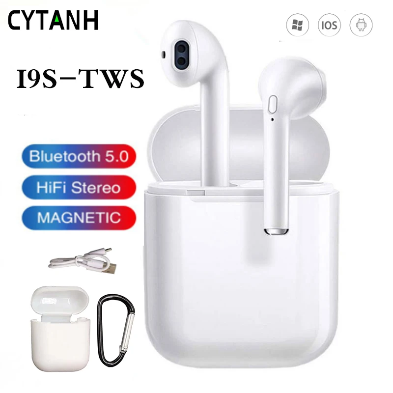 Упаковка i9s Tws Наушники Беспроводные Bluetooth 5 0 наушники мини с микрофоном зарядная