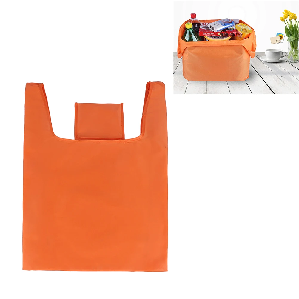 

Shopping Tote Bag Foldaway Carrier With Pouch Eco-Friendly Shopping Bag Handbag For Supermarket Picnic With Elastic Band