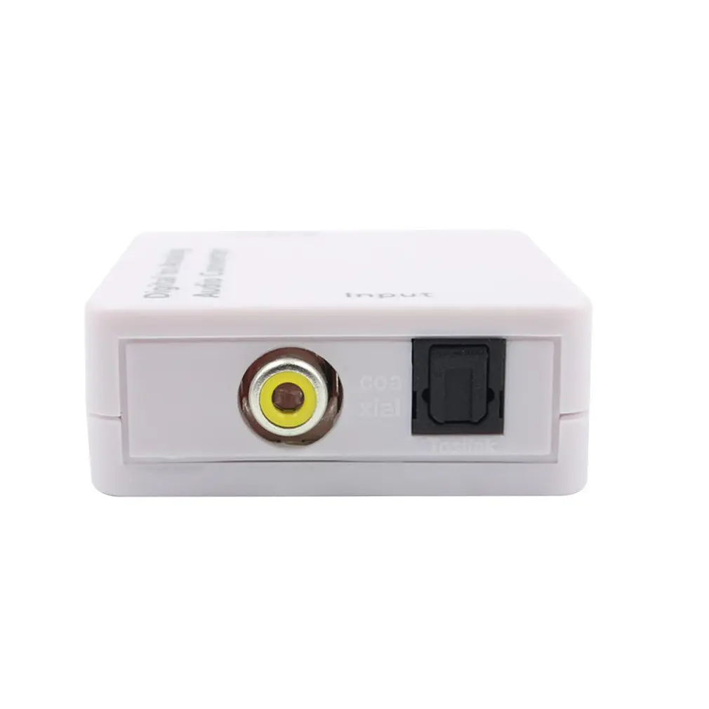 Цифровой оптический Toslink SPDIF коаксиальный аналоговый аудиоконвертер RCA адаптер