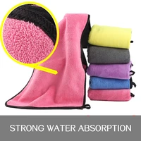 new pet products absorbent towel pet thickened double layer microfiber coral fleece quick drying dog cat bath towel pet towel