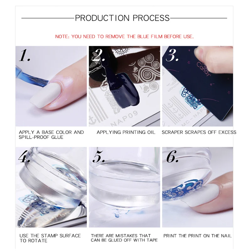 Новый цветочный узор изображения пластиковые пластины для ногтей набор с