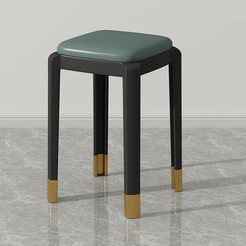 

Household Stackable Dining Table Bench Square Stool Thick Plastic Stool Fashion Creative High Stool Nordic Simple Round Stool