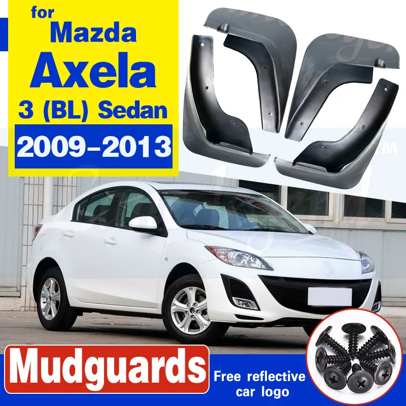 4 шт. формованные Автомобильные Брызговики для Mazda 3 (BL) Axela Sedan 2009 2013 крыло