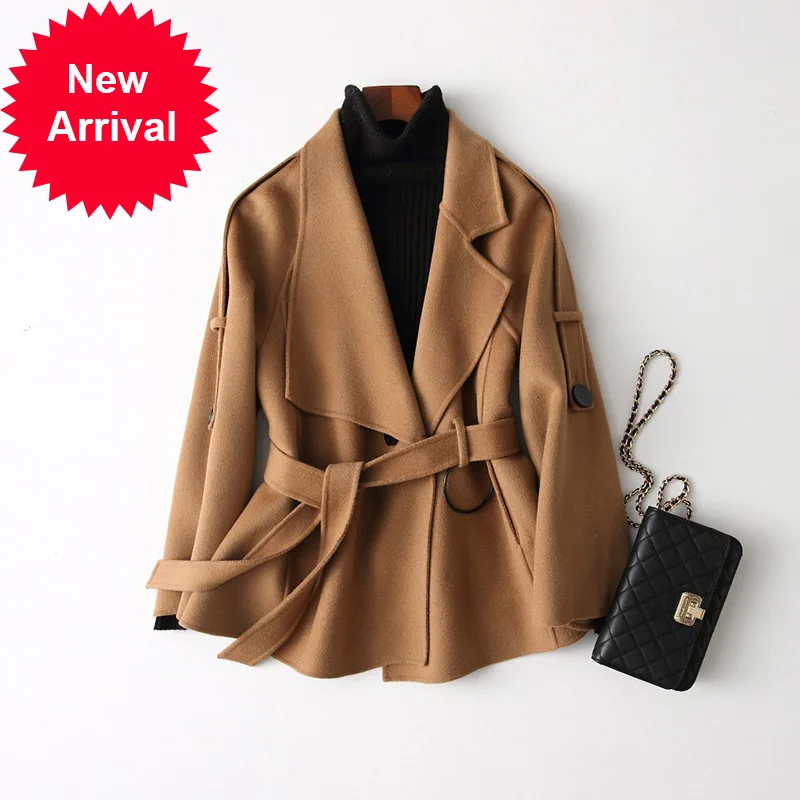 

Женская шерстяная куртка A37149, новинка осень/зима 2020, женское короткое стильное шерстяное пальто для отдыха