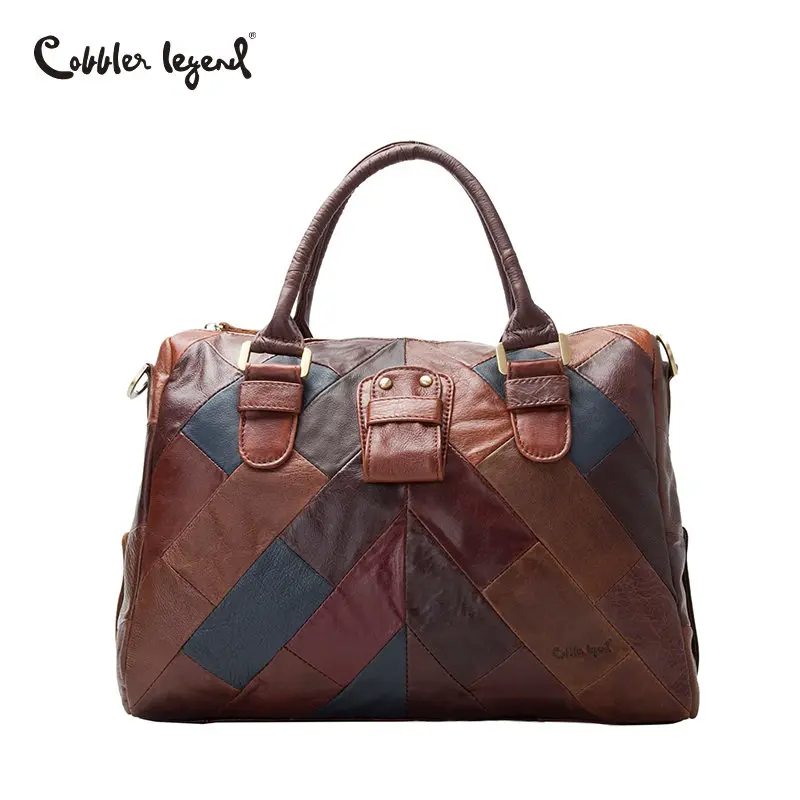 

Cobbler Legend Famous Brands Luxury Genuine Leather Handbags Female Bags for Women Designer Patchwork Shoulder Bags Large