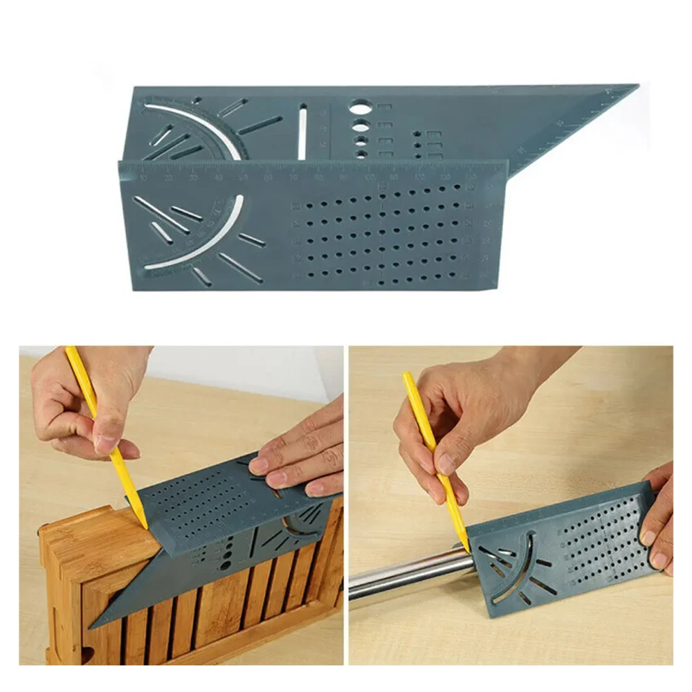 Деревообрабатывающий 3D угломер квадратный размер измерительный инструмент