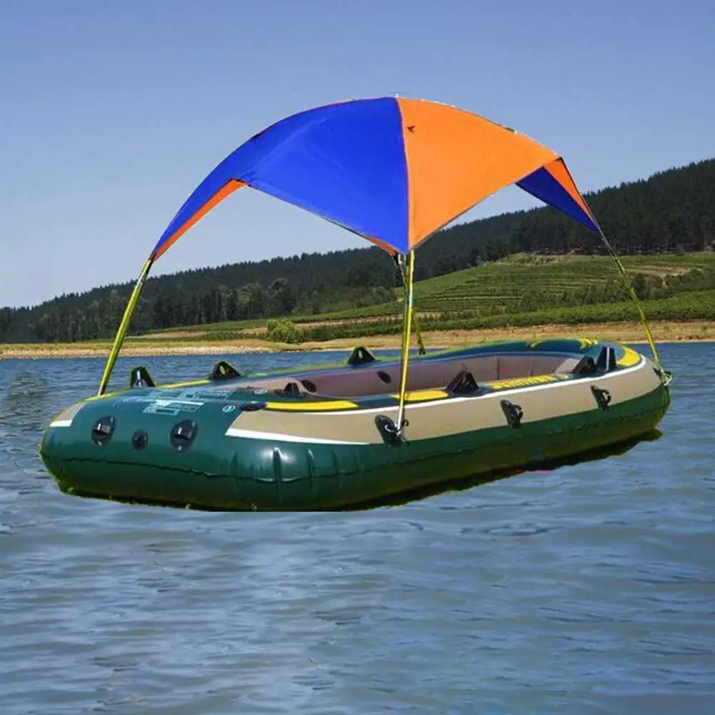 

Inflatable Kayak Awning Canopy Rubber Boat Tents Folding Awnings Two-Person Dinghy Cover