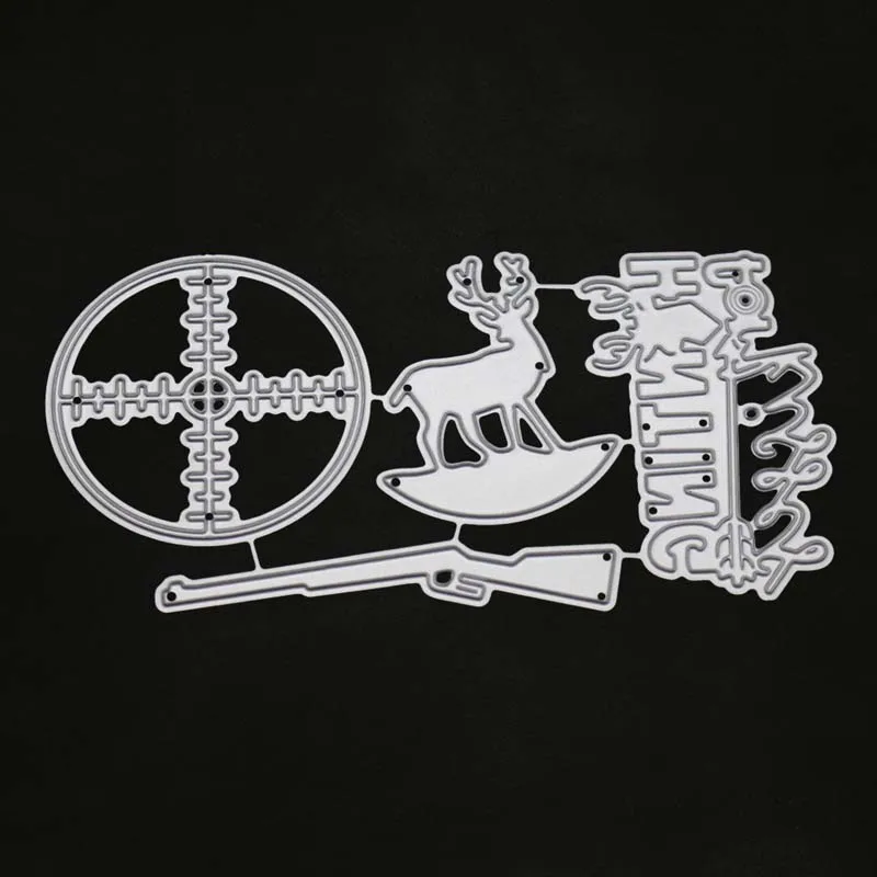 YINISE металлические режущие штампы для трафареты скрапбукинга охоты на оленя