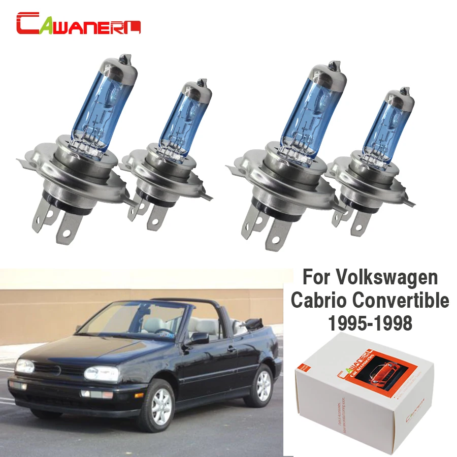 Cawaner 4X100 Вт авто галогенная лампа 4300K 12V автомобилей головной светильник Hi/короче