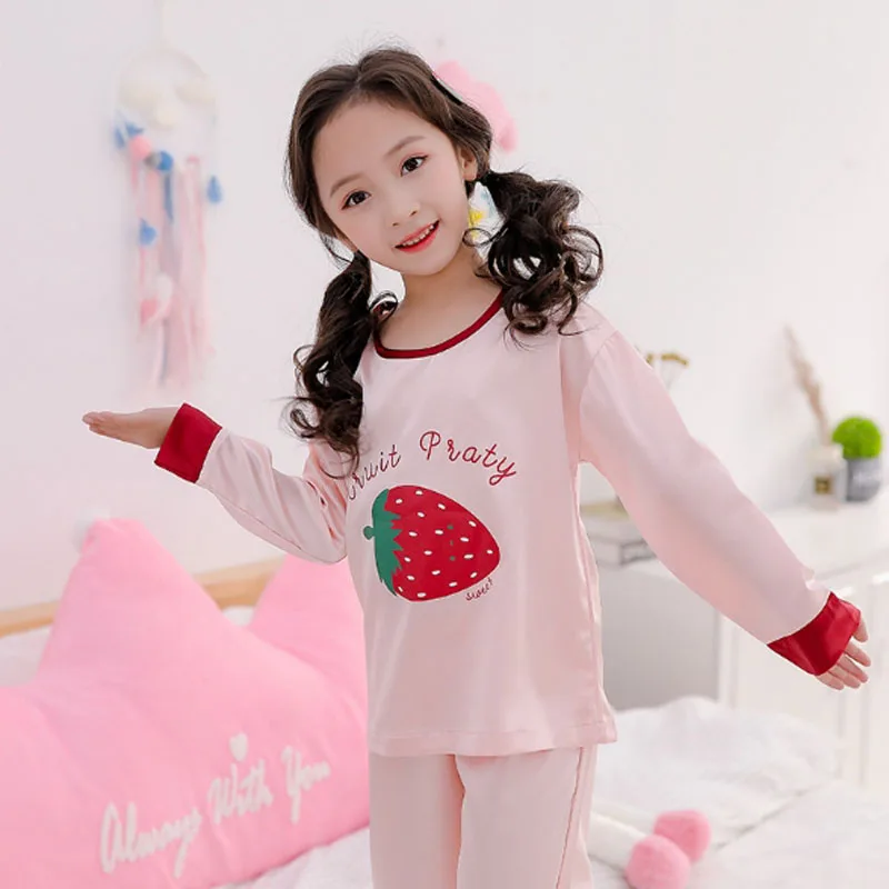 Новинка Популярная мода для девочек Parjama комплект куртка с длинными рукавами и