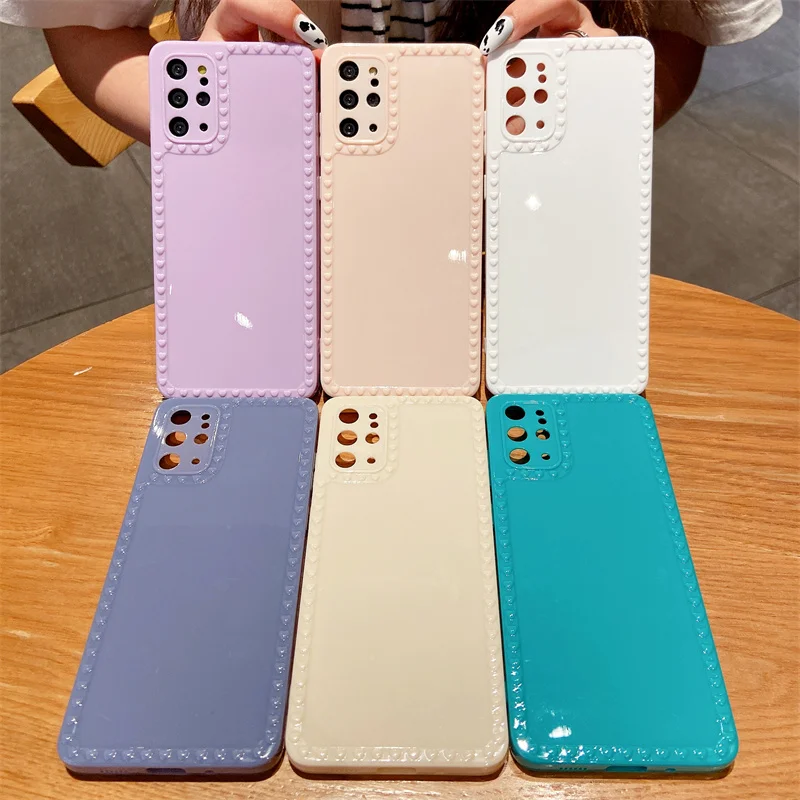 Модный защитный чехол для телефона с сердечками Samsung S20 Plus Note 20 Ultra 10 Lite A32 12 52 72 51 50
