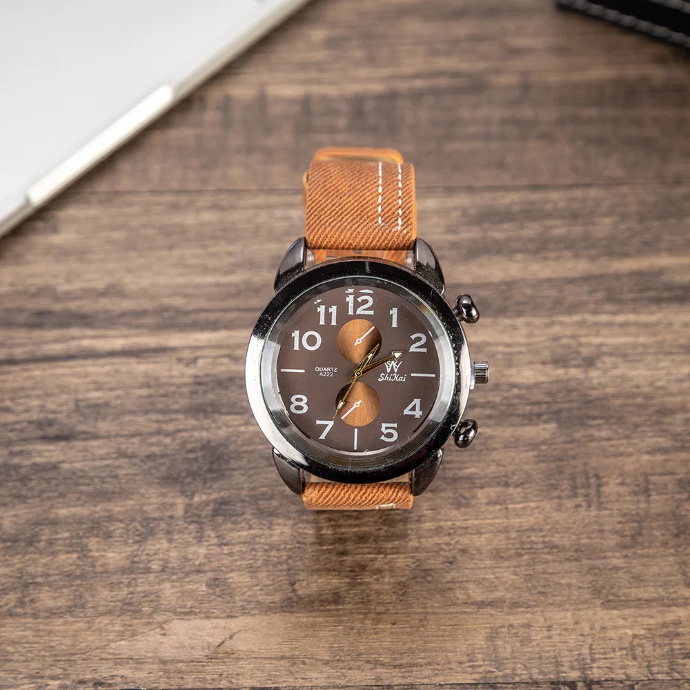 Мужской подарочный набор изысканная посылка часы + кошелек запонки Набор ручек