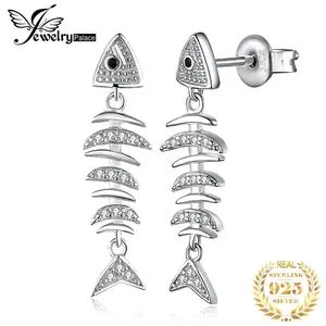 Женские Висячие серьги-подвески из стерлингового серебра 925 пробы с фианитами