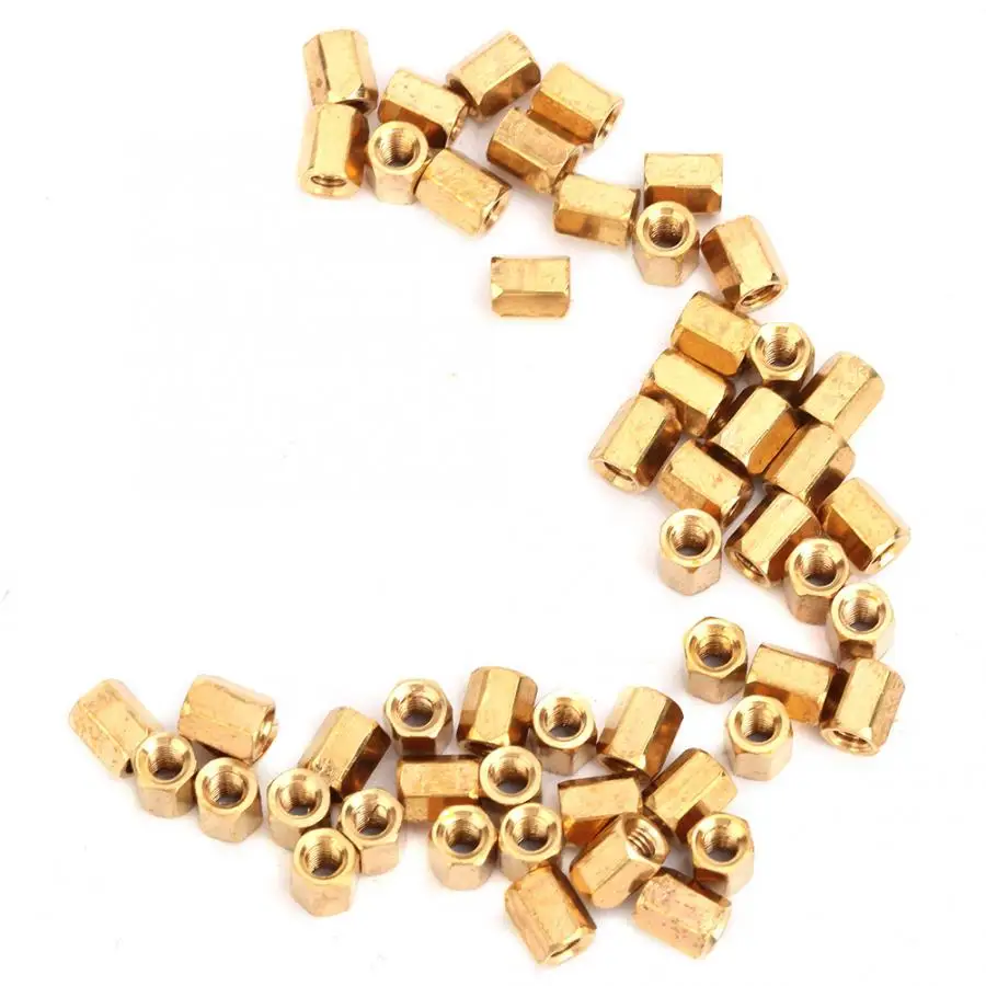 50 шт. латунные полые двойные проходы М3*6 мм печатной платы | Обустройство дома