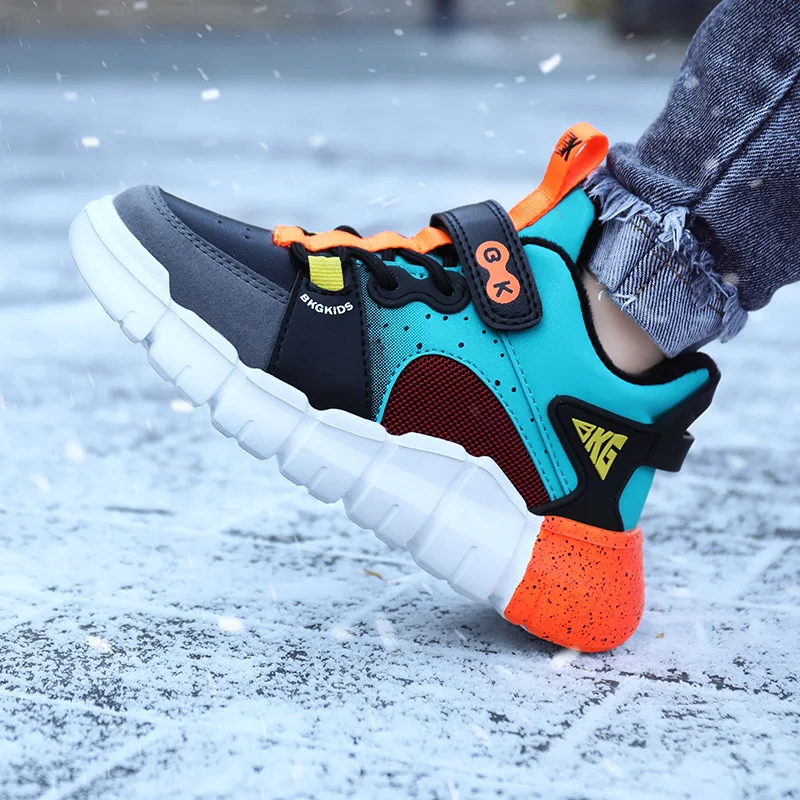 

New Arrival Winter Warm Shoes For Kids Casual Outdoor Anti-slip Sneakers Toddlers Boys Shoes Outdoor Sports Running School Shoes