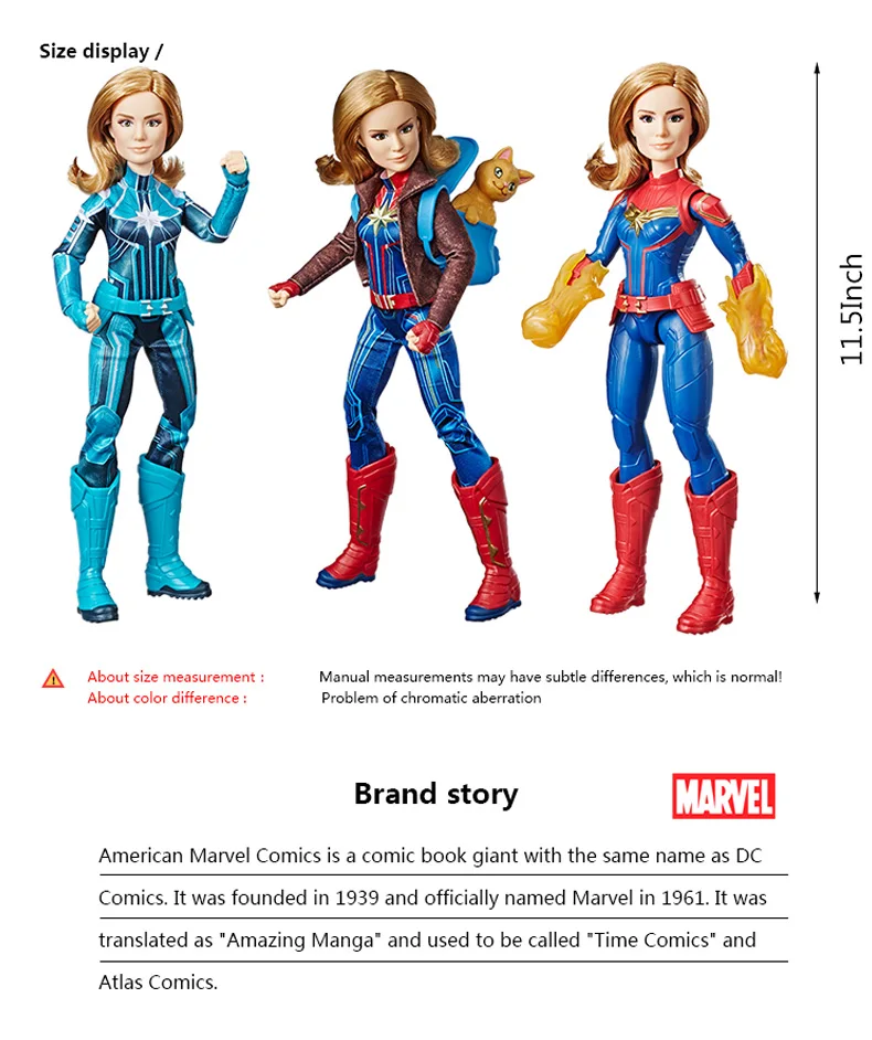 Hasbro Marvel Legends Капитан Marvel Movie игрушки Фигурки Мстителей Marvel Legends серия Женская космическая кукла супергероя